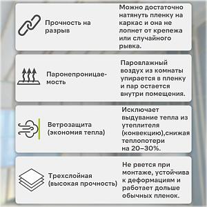 Пленка Изоспан Каркас пароизоляция ширина 3200мм 70м2, рул. 