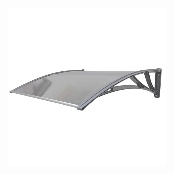 Козырек Fakro StopRain 1200мм усиленный NEW Прозрачный (кронштейн серый)