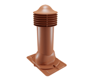 Купить Труба вентиляционная Viotto с универсальным проходным элементом (утепленная, d110 мм, h550 мм) RAL 8004 Медно-коричневый в Иркутске