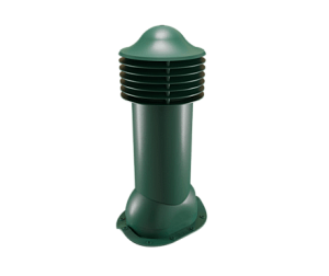 Купить Труба вентиляционная Viotto для металлочерепицы (утепленная, d150 мм, h650 мм) RAL 6005 Зеленый мох в Иркутске