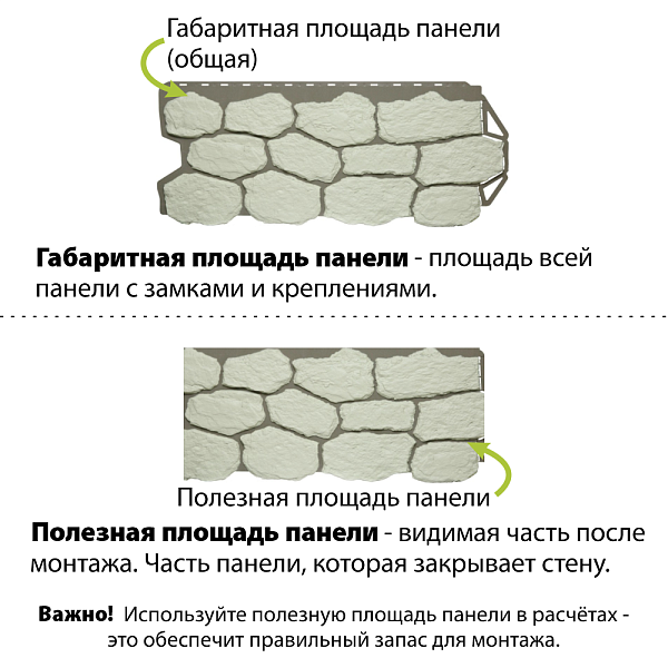 Фасадная панель (бутовый камень) Альта-Профиль 1130х470х27мм 0.45м2 Норвежский