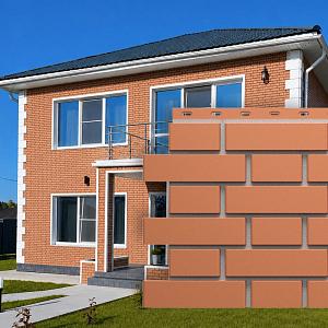 Панель Docke СТАНДАРТ ФЛЕМИШ 1183x443мм 0.46м2  — Красный