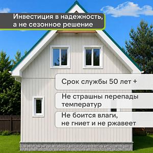 Docke ПРЕМИУМ Вертикальный сайдинг S7 3000х180мм 0,54м2  — Пломбир