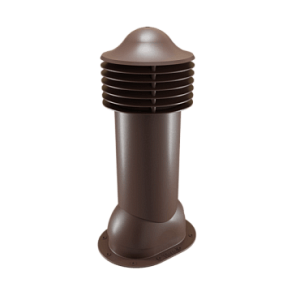 Купить Труба вентиляционная Viotto для готовой мягкой и фальцевой кровли (утепленная, d125 мм, h650 мм) RAL 8017 Шоколад в Иркутске