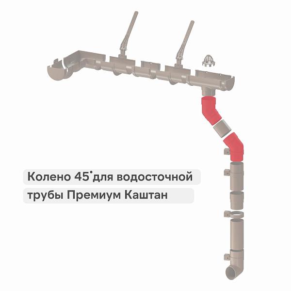 Docke ПРЕМИУМ Колено 45 Каштан