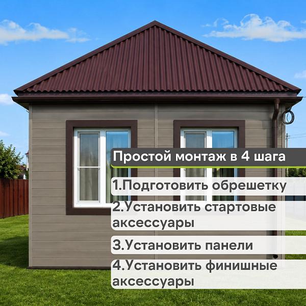Docke ПРЕМИУМ Сайдинг D6S Брус 3600х300 1.08м2 Сосна