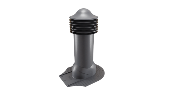 Труба вентиляционная Viotto для мягкой кровли при монтаже (утепленная, d125 мм, h650 мм)