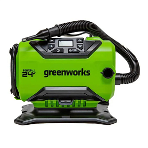 Купить Компрессор автомобильный аккумуляторный Greenworks (24V, без АКБ и ЗУ), арт.3400807 в Иркутске