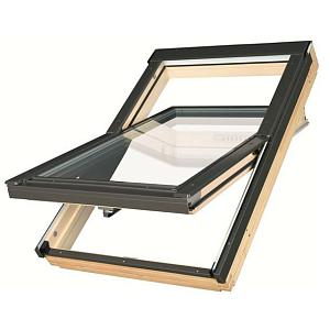 Купить Мансардное окно Fakro FTT U8 Thermo с трехкамерным стеклопакетом в комплекте с EHV-AT Thermo и XDK Тип 07 78x140см в Иркутске