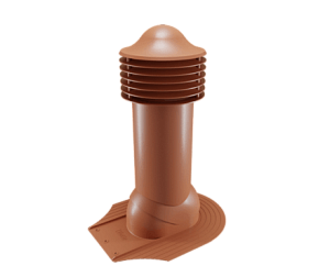 Купить Труба вентиляционная Viotto для мягкой кровли при монтаже (утепленная, d125 мм, h650 мм) RAL 8004 Медно-коричневый в Иркутске