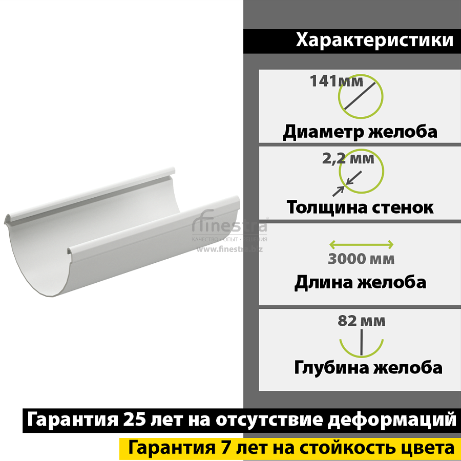 Docke LUX Желоб водосточный 3000мм