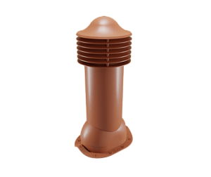 Купить Труба вентиляционная Viotto для металлочерепицы (утепленная, d150 мм, h650 мм) RAL 8004 Медно-коричневый в Иркутске