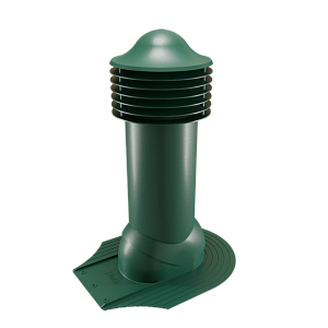 Купить Труба вентиляционная Viotto для мягкой кровли при монтаже (утепленная, d150 мм, h650 мм) RAL 6005 Зеленый мох в Иркутске