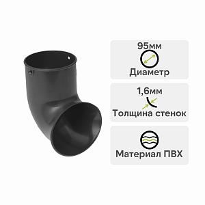 Слив трубы Альта-Профиль "Элит" ПВХ  — Графит