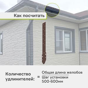 Удлинитель кронштейна Альта-Профиль "Элит" металл  — Коричневый