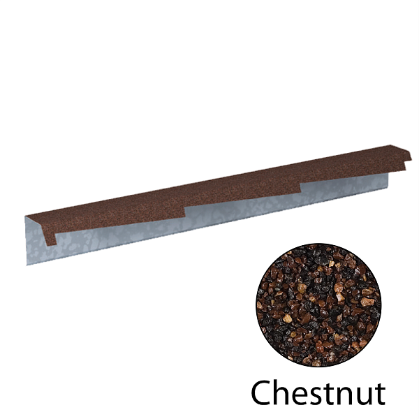 Фронтонная планка резная левая Gerard 1200мм Chestnut 121