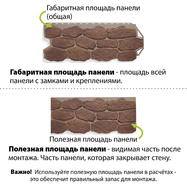 Фасадная панель (бутовый камень) Альта-Профиль 1130х470х27мм 0.45м2 Скифский
