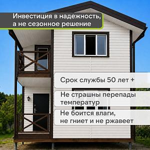 Docke ПРЕМИУМ Сайдинг D4.5D 3600х232мм 0.84м2  — Пломбир