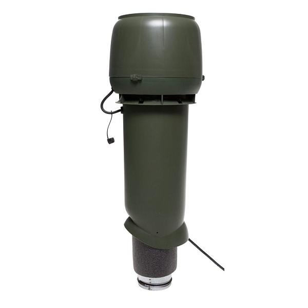 Вентиляционная труба Vilpe E190 P/125/700 вентилятор с шумопоглотителем 0-500 м3/час зеленый 73536