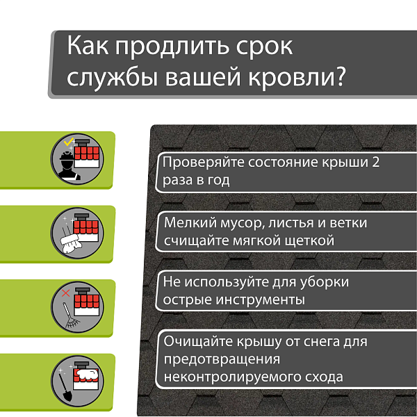 Гибкая черепица Docke ОРИДЖИНАЛ Шестигранник 4,1м2/уп Серый