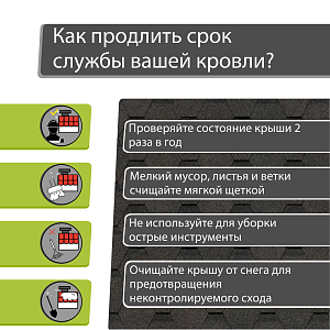 Гибкая черепица Docke ОРИДЖИНАЛ Шестигранник 4,1м2/уп  — Серый