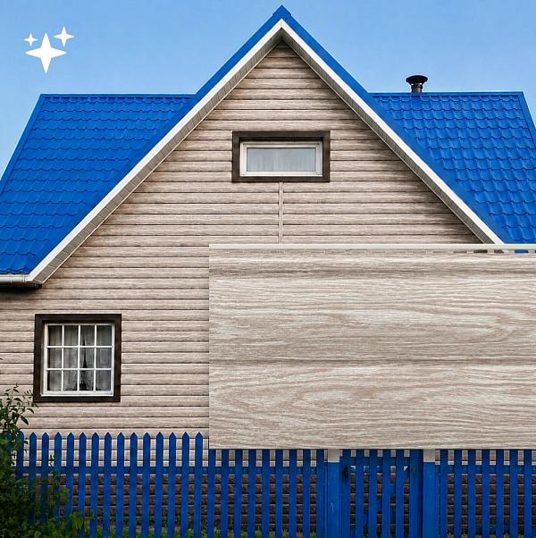 Docke ЛЮКС Сайдинг D4.7T Блок-Хаус Монреаль 3600х243мм 0.87м2 Орех