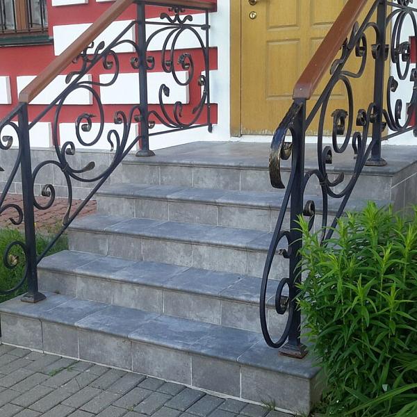 Угловая ступень флорентинер WesterWalder ATRIUM 320х320х9.5мм WK31170 Dunkelgrau