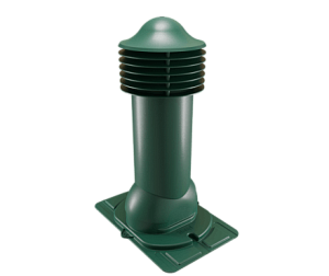 Купить Труба вентиляционная Viotto с универсальным проходным элементом (утепленная, d110 мм, h550 мм) RAL 6005 Зеленый мох в Иркутске