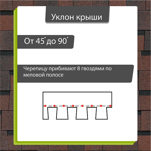 Ламинированная черепица Docke DRAGON СТАНДАРТ 2.38м2/уп Темно-коричневый