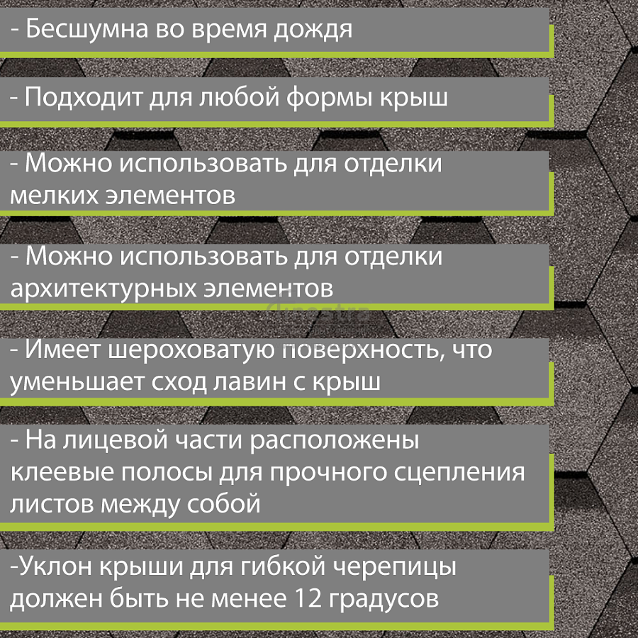 Гибкая черепица Docke PIE PREMIUM Шеффилд 3м2/уп