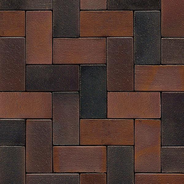 Тротуарный кирпич Westerwalder Klinker Classic 200x100x40мм PK84S Rotbraun-Bunt Spezial