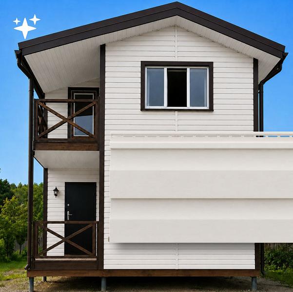 Docke ПРЕМИУМ Сайдинг D4.5D 3600х232мм 0.84м2 Пломбир