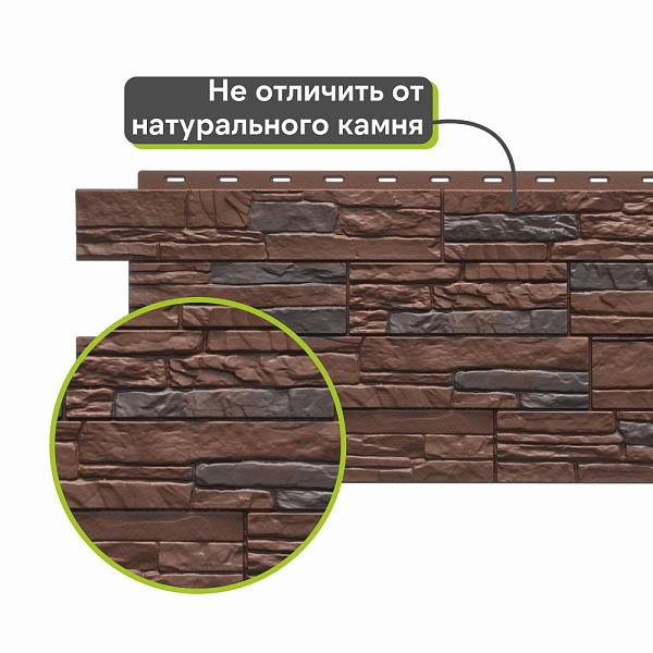 Панель Docke ПРЕМИУМ ШТАЙН 1196х426мм 0.44м2 Темный орех