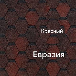 Гибкая черепица Docke ЕВРАЗИЯ Шестигранник 3м2/уп  — Красный