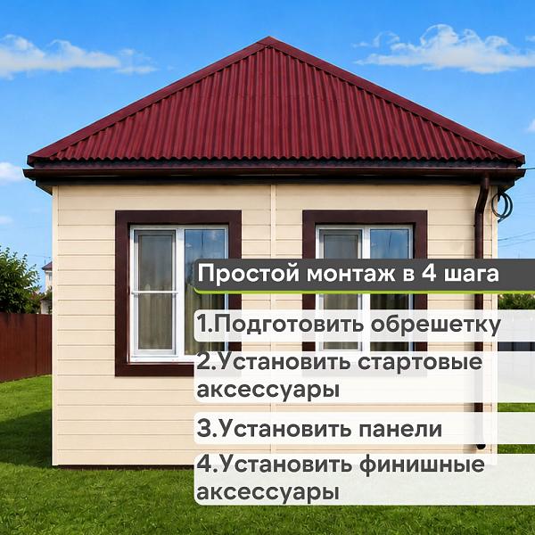 Docke ПРЕМИУМ Сайдинг D6S Брус 3600х300 1.08м2 Светлый клен