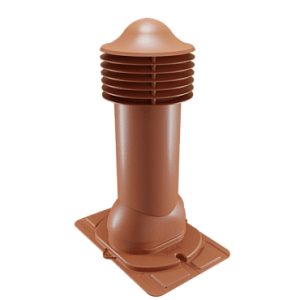 Купить Труба вентиляционная Viotto с универсальным проходным элементом (утепленная, d150 мм, h650 мм) RAL 8004 Медно-коричневый в Иркутске