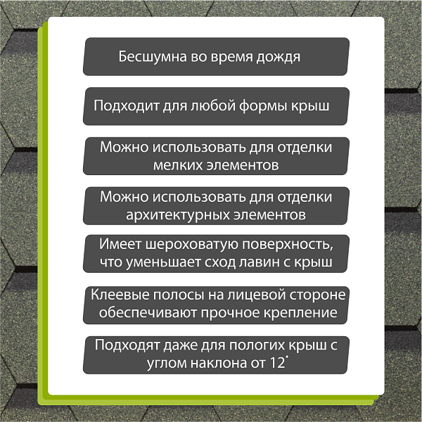 Гибкая черепица Docke ПРЕМИУМ Кёльн 3м2/уп  Мята  (Снято с производства)