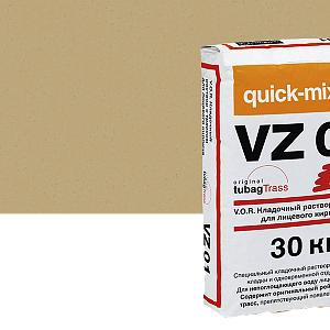 Купить VZ 01 V.O.R. Кладочный раствор с трассом для облицовочного кирпича Quick-mix, 30кг 72209, I (песчано-жёлтый) в Иркутске