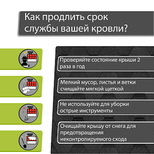 Гибкая черепица Docke КОМФОРТ Стамбул 4,1м2/уп  — Асфальт
