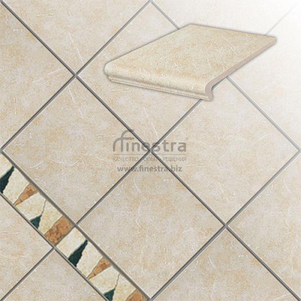 Напольная плитка Stroeher Keraplatte Roccia 9340 рядовая ступень-флорентинер 340х294х12мм