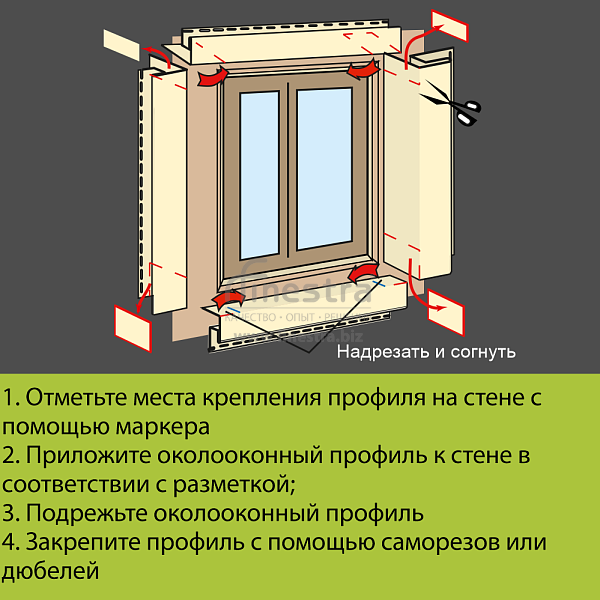 Docke Околооконный профиль 3000мм