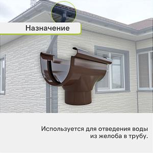 Воронка 82мм Альта-Профиль Элит ПВХ  — Коричневая