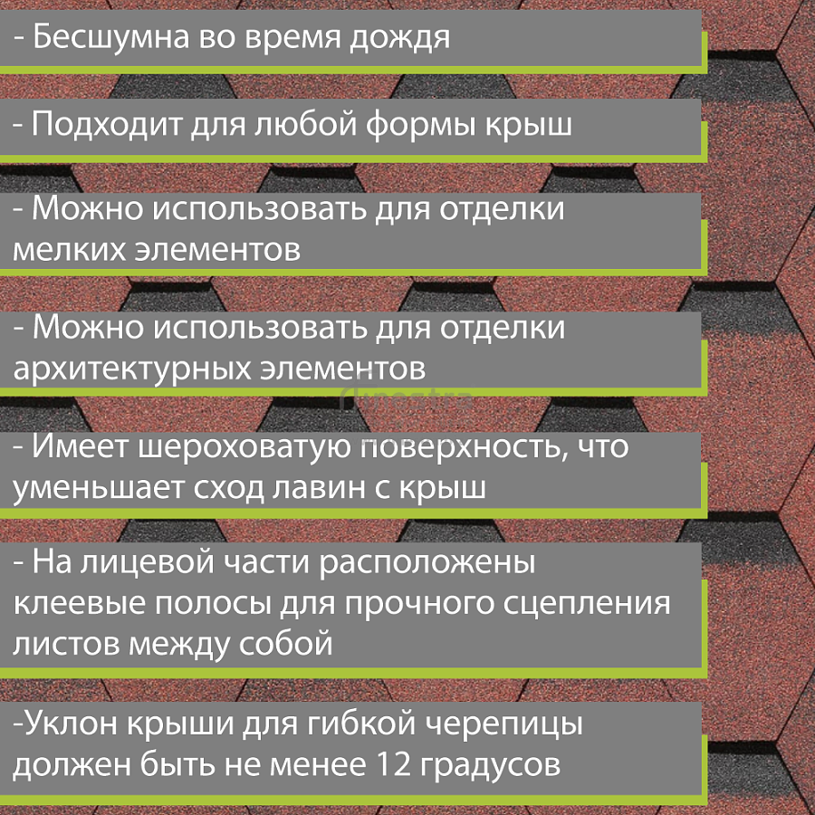 Гибкая черепица Docke PIE PREMIUM Шеффилд 3м2/уп