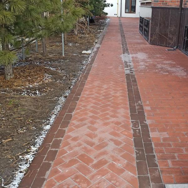 Тротуарная плитка UniceramiX 200x100x16 48шт/м2 UX2216 Braun