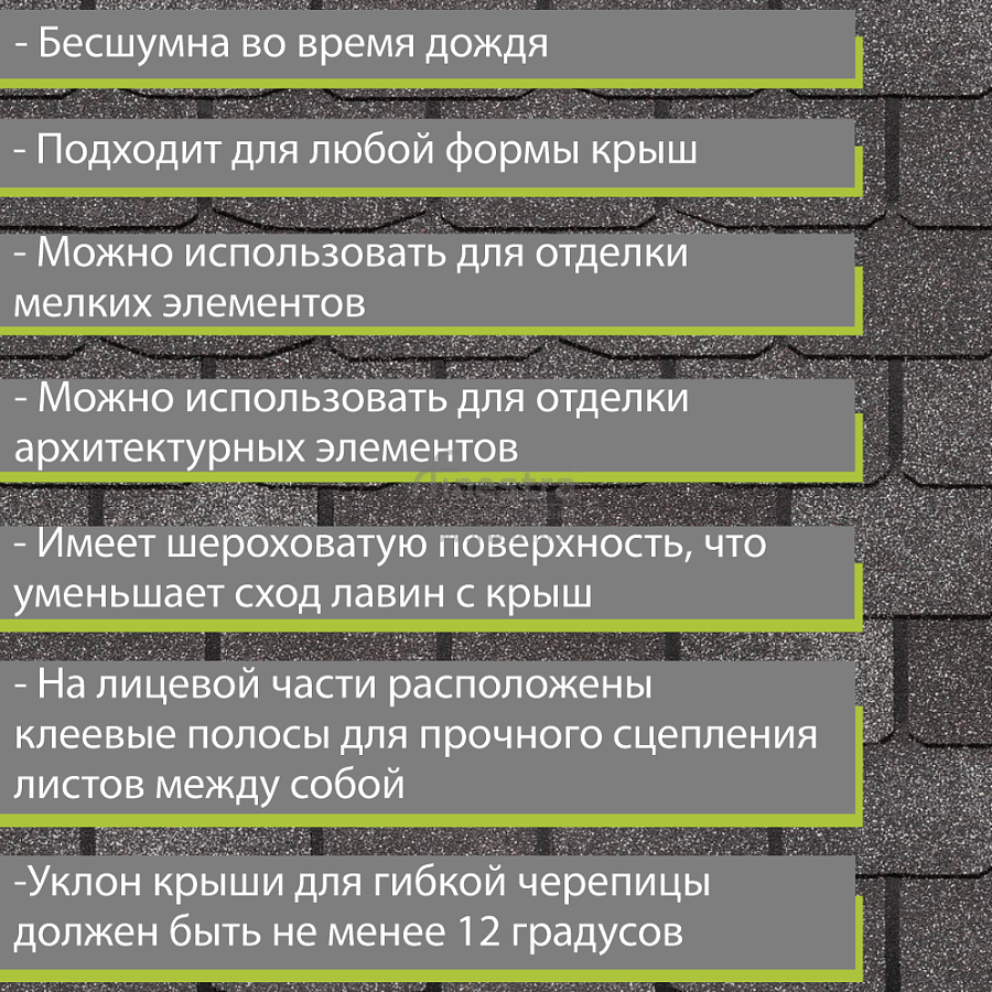 Гибкая черепица Docke PIE PREMIUM Цюрих 3.1м2/уп