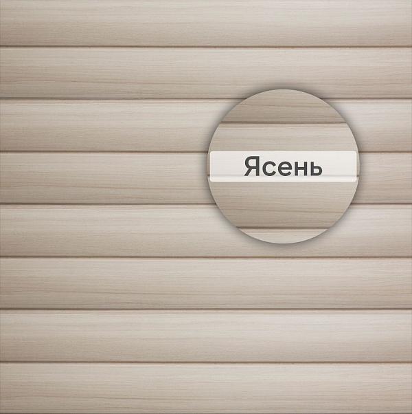 Сайдинг Blockhouse Люкс BH-03 АП 3000х226мм ("КАРЕЛИЯ") 0.68м2 Ясень