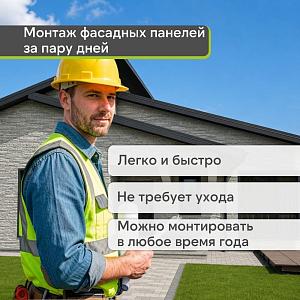 Панель Docke ПРЕМИУМ ШТАЙН 1196х426мм 0.44м2  — Базальт