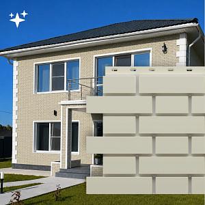 Панель Docke СТАНДАРТ ФЛЕМИШ 1183x443мм 0.46м2  — Молочный