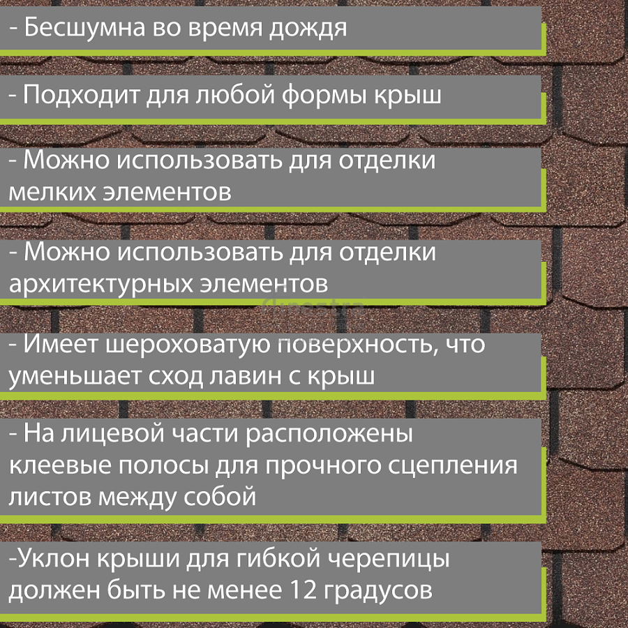 Гибкая черепица Docke PIE PREMIUM Цюрих 3.1м2/уп
