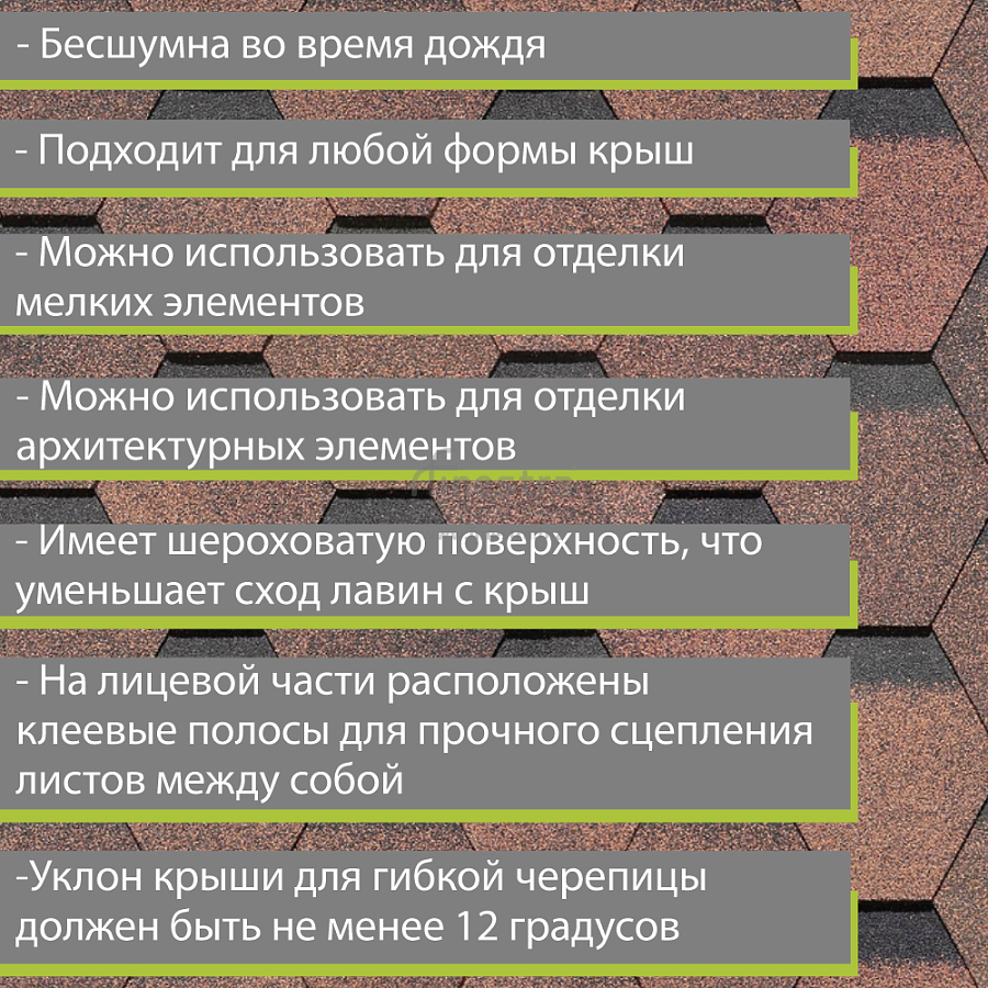 Гибкая черепица Docke PIE PREMIUM Шеффилд 3м2/уп